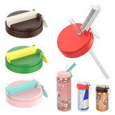 KangNa soda can lids with straw four-pack for convenient on-the-go sipping