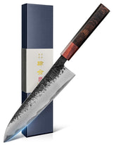 Kanngou 8.27-inch gyuto with black-forged blade for precise slicing