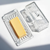 Kanpura butter dish in crystal glass showing clarity and freshness.