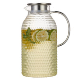Karafu 3L glass pitcher with lid for spill-free serving