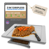 Karving King Plus cutting board with removable surface for quick cleanup.