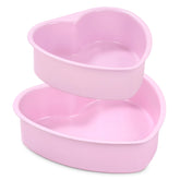 KASHME heart pans 6-inch front view, ideal for intimate two-serving desserts.