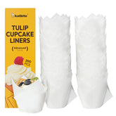 Katbite Tulip Cupcake Liners pack showing bakery-style presentation
