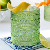 Kate Aspen Sage Green Hobnail Beaded Drinking Glasses collection for timeless entertaining