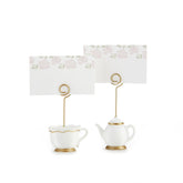 Kate Aspen Tea Time Whimsy teapot base securely holds place cards