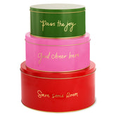 Kate Spade New York decorative tin, small green, ideal for storing cookies and festive snacks.