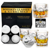 KAVE 22 whiskey glasses with spinning base for elegant pours