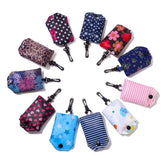 Kaxich foldable tote bags in random colors, ideal for quick grocery trips and travel.