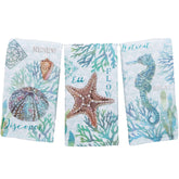 Kay Dee Beachcomber towel seahorse print for coastal kitchen charm.