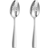 KEAWELL Premium Louis slotted spoons set of 2 with squared edge for refined dining.