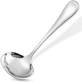 Keawell Verona gravy ladle with deep bowl for precise serving.