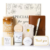 Keckensr thank you gift basket glass cup 16oz for hot coffee or iced drinks