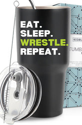 KEDRIAN wrestling tumbler front design for on-the-go hydration