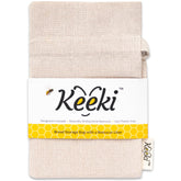 Keeki Bag wide opening with drawstring for easy loaf insertion and storage.