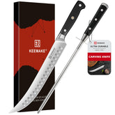 KEEMAKE BBQ carving knife 10-inch in gift box for easy gifting