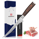 KEEMAKE boning knife 6-inch blade for precise deboning and clean fillets.