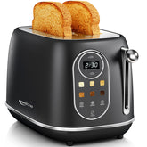 Keenstone smart touch screen toaster front view with even browning control