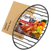 Kendane roasting rack with integrated feet for stable roasting and cooling.
