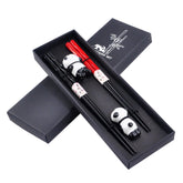Kenpal reusable chopsticks with panda holder pose one for a playful table display.