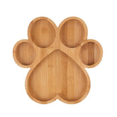 KEPATO paw-serving-tray in wood shows a natural bamboo surface for snacks.