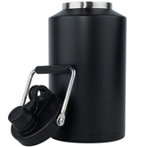 Kerilyn insulated gallon jug with handle keeps drinks cold during outdoor adventures.