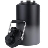 Kerilyn insulated gallon jug with handle, front view for easy transport.