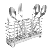 KESOL utensil drying rack with hooks and compartments keeps small sinks organized
