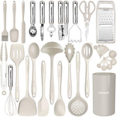 KESUPAIR heat-resistant utensils close-up demonstrates 480°F capability for high-temperature cooking.