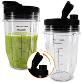 KETAR Ninja cups 18 oz capacity, front view, ready for quick single-serve blends