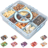 KEYVOZ Snackle Box divided tray with lid keeps snacks organized on the go.