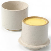 KIBAGA butter crock on countertop keeps butter soft and ready to spread