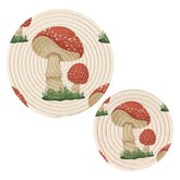 Kigai round cotton trivet small, soft texture and grip for cookware.