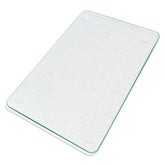 KimiDitt tempered glass cutting board top view with frosted surface for hygienic prep.
