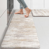 KIMODE anti-fatigue kitchen mats 17x47 offer cushioned support for long cooking tasks.