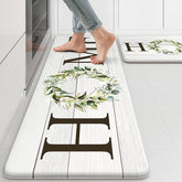 KIMODE Farmhouse Kitchen Mat 47in rectangle provides cushioned comfort for cooking