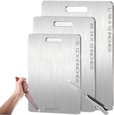 Kimralur titanium cutting board with double-sided surface for versatile meat and produce prep