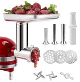 KINGEAGLE food grinder attachment for KitchenAid mixer with sturdy, wobble-free operation.