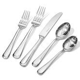 Kingstone 40-piece silverware set with dinner knives for everyday dining