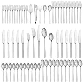 Kingstone 65-piece flatware set on table for elegant everyday dining.