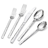 KINGSTONE hammered dinner knives for durable, stylish daily dining