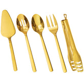 Kingstone slotted spoon ideal for buffet service with draining holes.