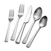 Kingstone 40-piece silverware set for family dining and entertaining.