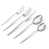 Kingstone silverware set dinner forks in a balanced weight for daily dining.