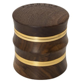 KINGTOP grinder with walnut wood body for durable spice grinding