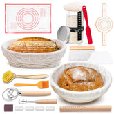 KITCHAD round banneton for even proofing and rustic loaf texture.