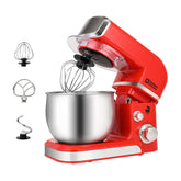 Kitchen in the Box red stand mixer with bowl for small batch mixing