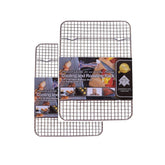 KITCHENATICS heavy-duty small oven cooling rack setup showing elevated design for even cooling