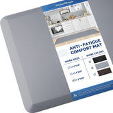 KitchenClouds cushioned anti-fatigue rug for kitchen provides comfortable standing support.