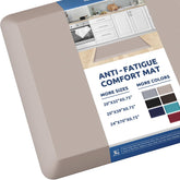 KitchenClouds cushioned 20x32 kitchen mat provides comfortable standing support.