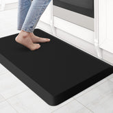 KitchenClouds cushioned anti-fatigue kitchen mat offers comfortable standing during cooking.